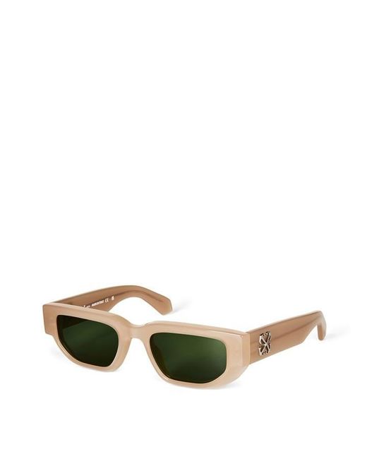 Off-White c/o Virgil Abloh Green Greeley 53 Uv Protection Rectangle Sunglasses