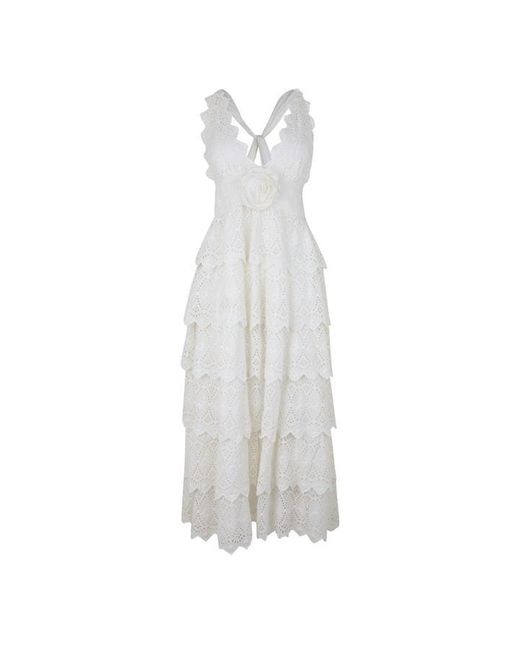 LoveShackFancy White Nevis Dress