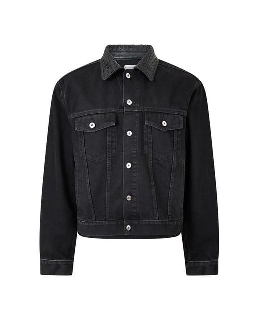 Bottega Veneta Black Denim Jacket for men