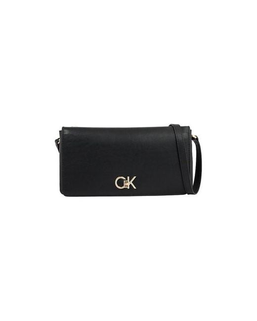 Calvin Klein Black Re-lock Double Gusette