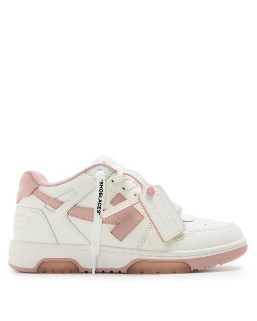 Off-White c/o Virgil Abloh Pink Out Of Office Trainers, Signature Arrows Sneakers