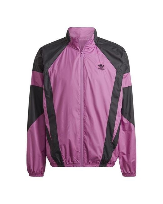 Adidas Originals Purple Rekive Graphic Track Jacket for men