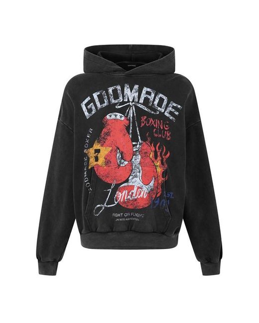 God Made Gray Gm Boxing Club Hoodie for men