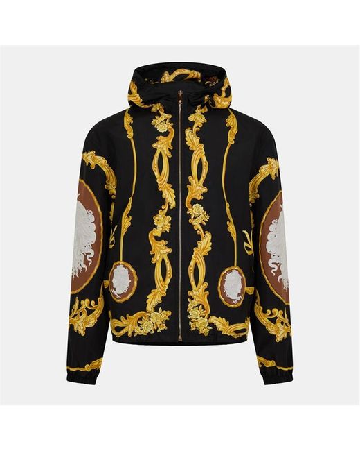 Versace Black Medusa Tech Lightweight Windbreaker for men