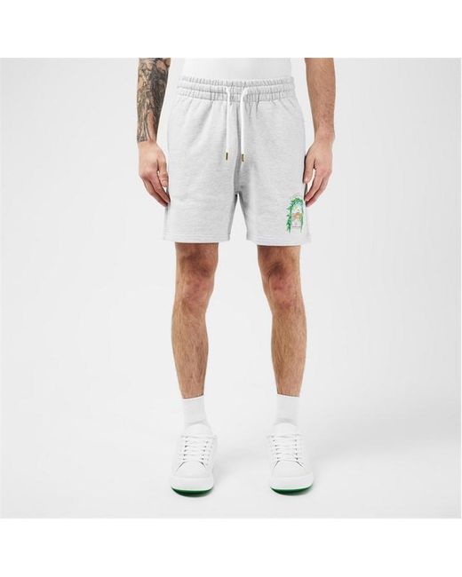 Casablanca Blue Larche Jogger Shorts for men