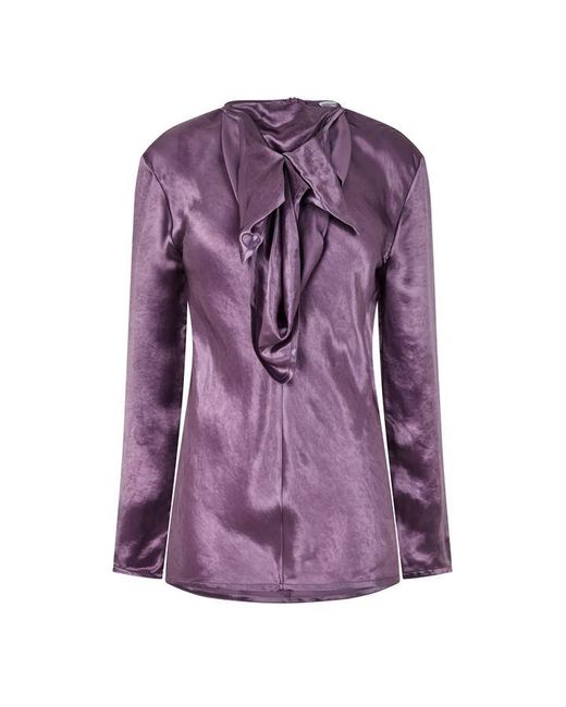 Bottega Veneta Purple Long Sleeve Blouse