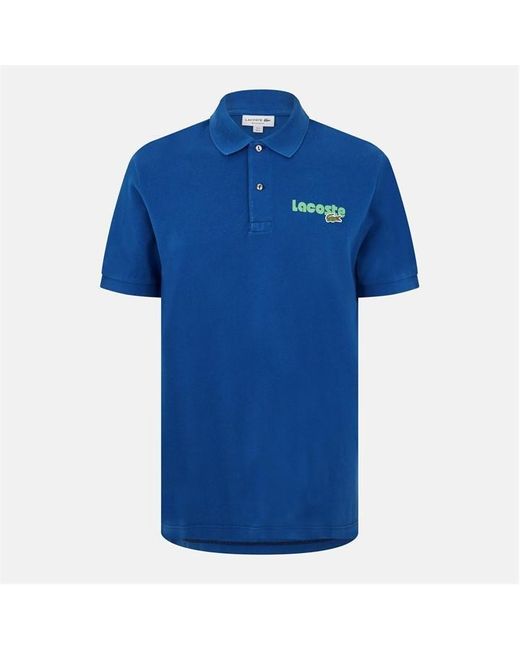 Lacoste Blue Logo Polo Shirt for men