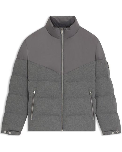 Boss Gray Hbb Clanello Long Sleeve Medium Puffer Jacket for men