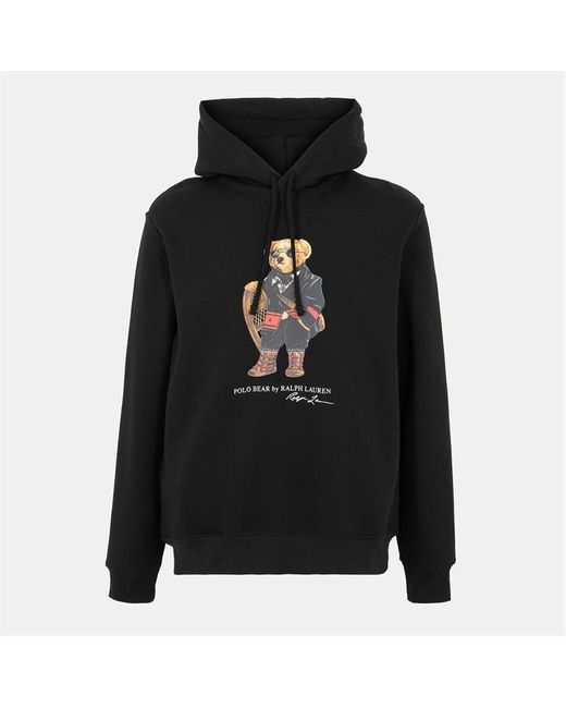 Polo Ralph Lauren Black Ski Bear Hoodie for men