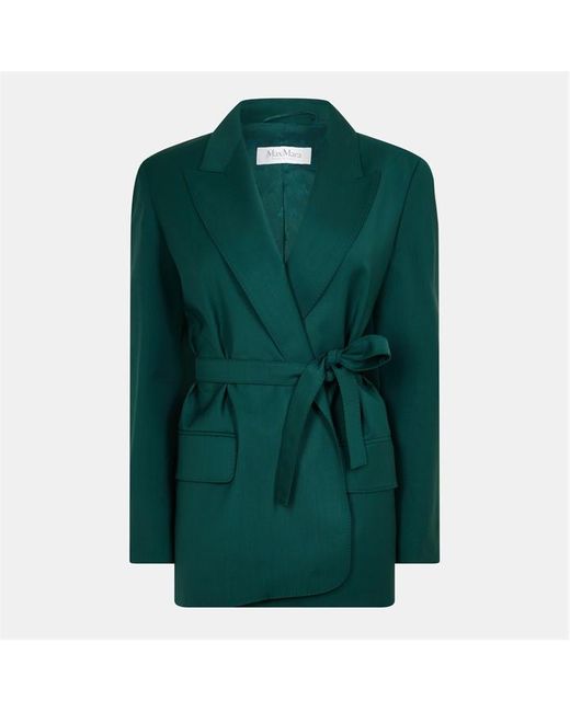 Max Mara Green Structured Blazer