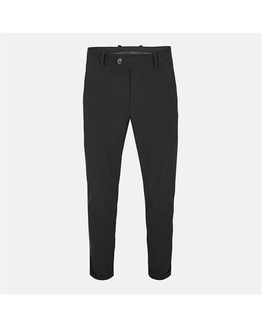 Roberto Ricci Designs Black Surflex Technical Stretch Modern Tailored Fit Chinos for men