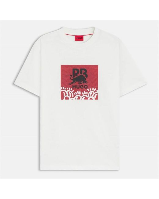 Hugo x RB White X Vcarb By Slawn Graphic T-Shirt for men