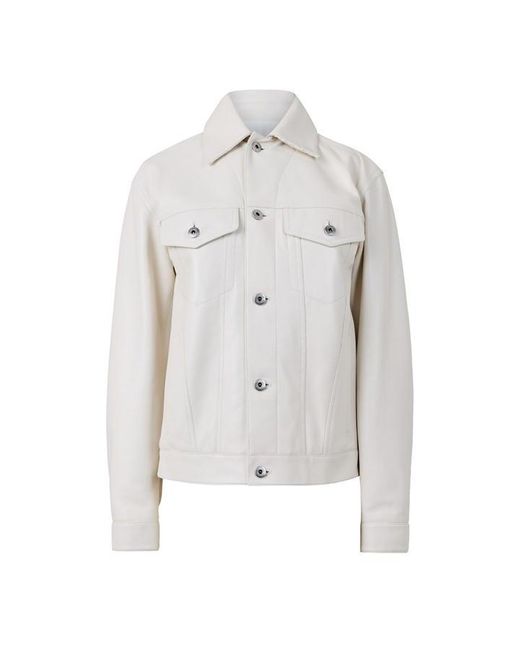 Bottega Veneta Gray Leather Jacket