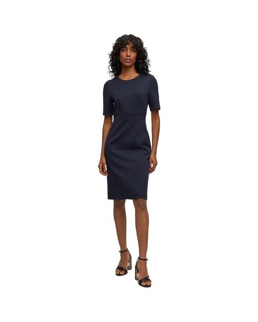 Boss Blue Dirula Mini Dress