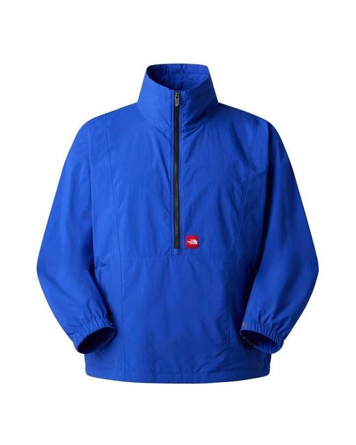 The North Face Blue Box Quarter Zip Pull Over Rain Anorak for men