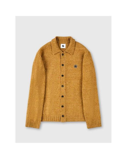 Pretty Green Yellow Pg Whittaker Structured Tailored Overshirt for men