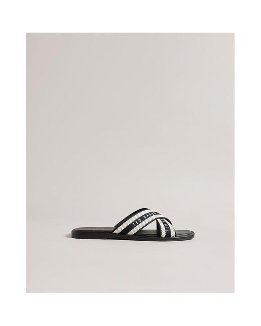 Ted Baker Black Flat Sandal