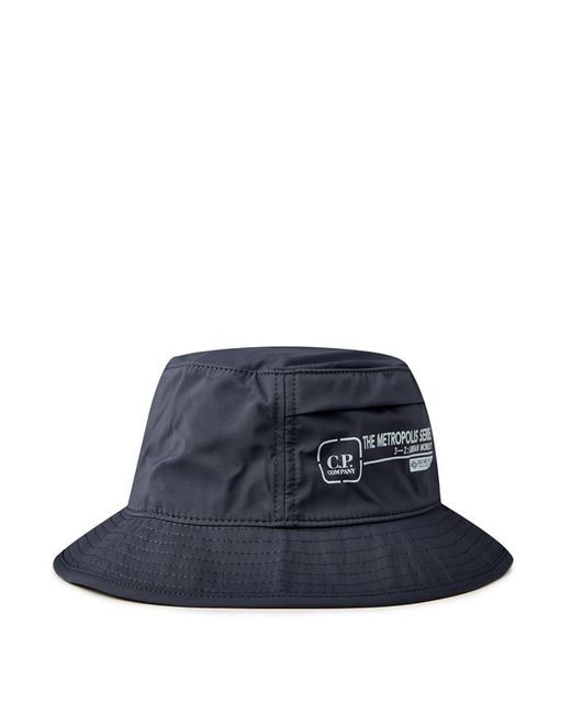 C P Company Blue Cp Logo Hat Sn99 for men