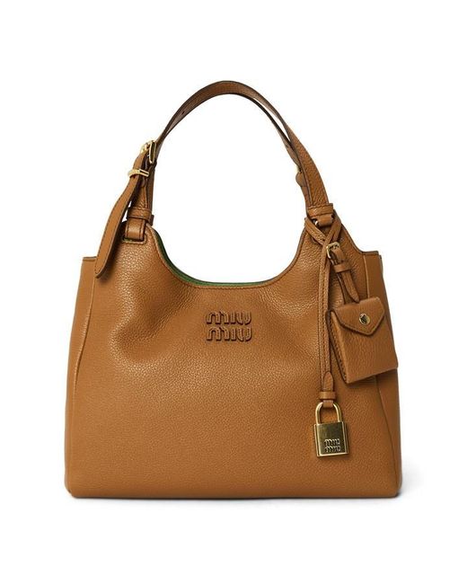 Miu Miu Brown Top Handle Bag