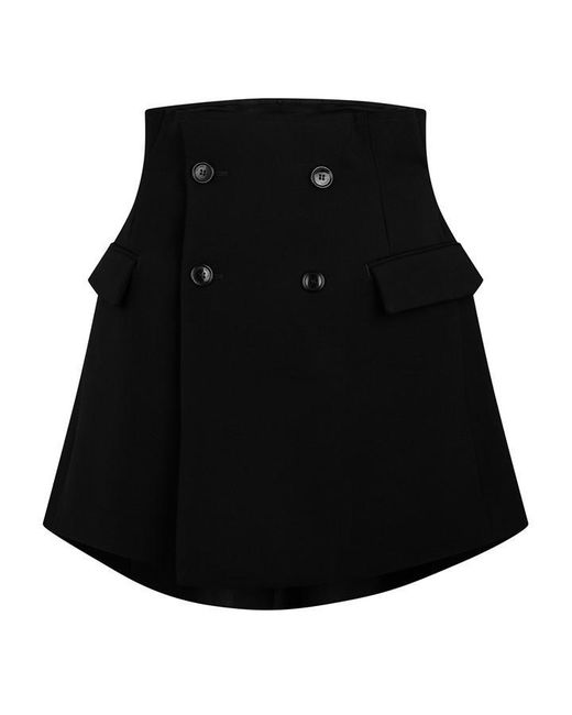 Vetements Black Tailored Mini Skirt