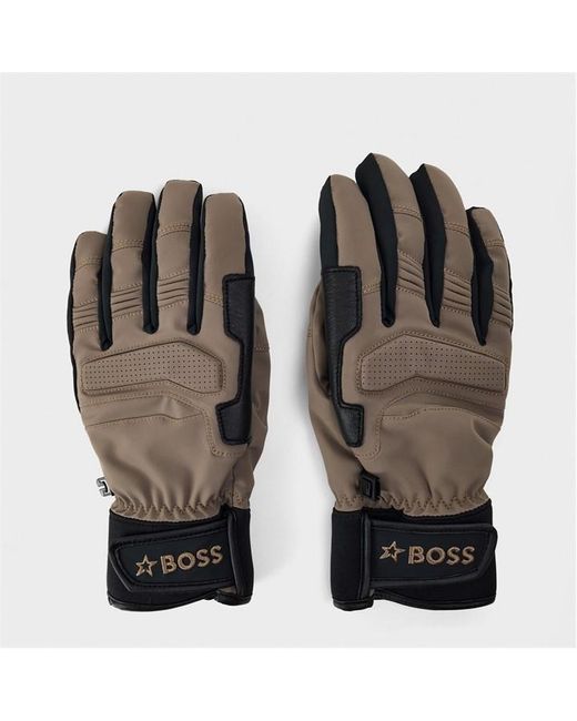 Boss Natural Technical Cold Weather Ski Gloves for men