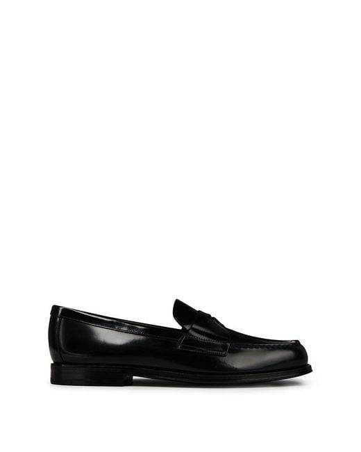 Prada Black Penny Loafers for men