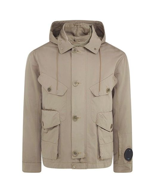 C P Company Gray Micro Kei Viewer Jacket for men