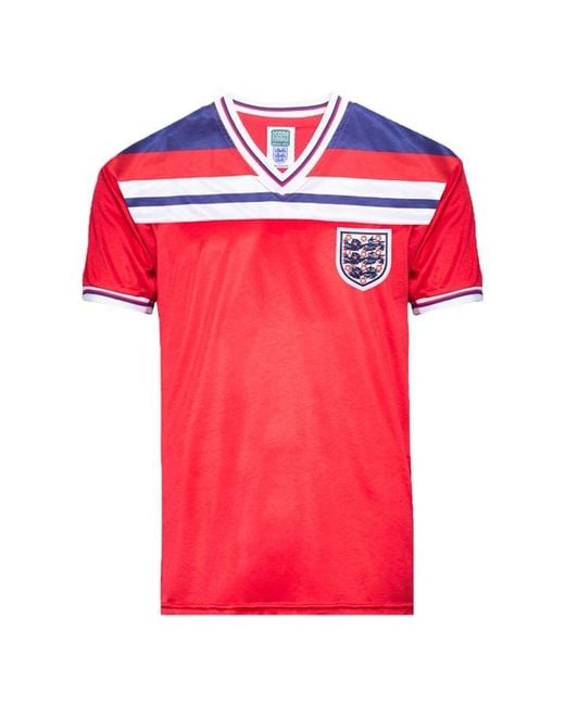 Score Draw Red Score England '82 Away Shirt Adults for men