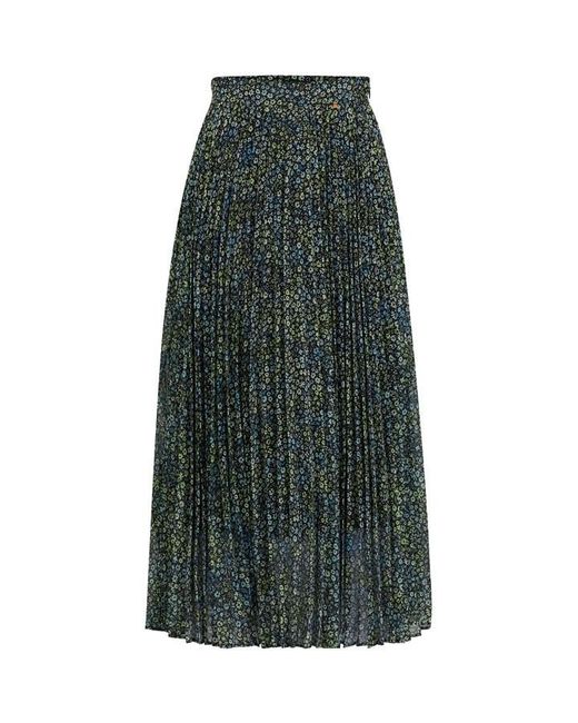 Boss Green Printed Plisse Skirt