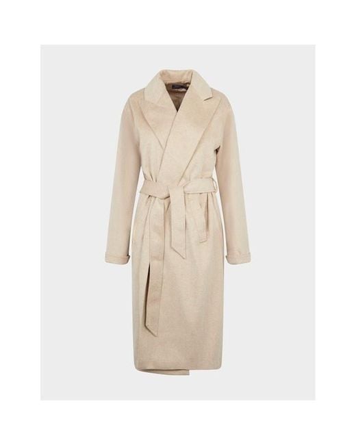 Ralph Lauren Natural Polo Belted Wrap Coat