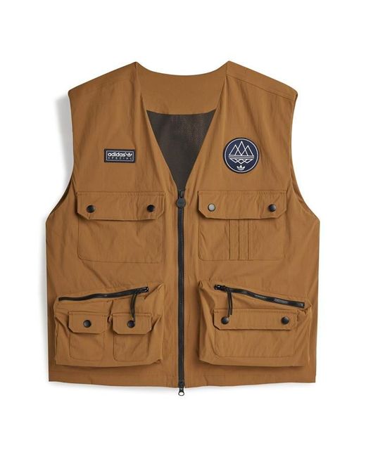 Adidas Brown Wardour Spzl Vest for men