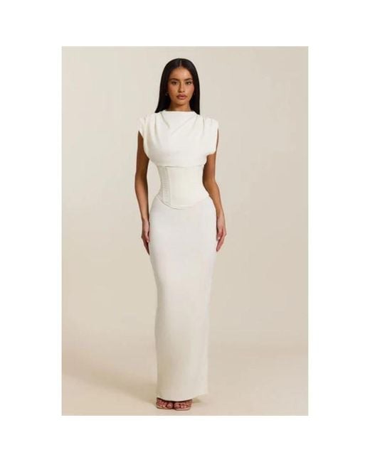Mars the Label Natural Sandra Maxi Long Dress