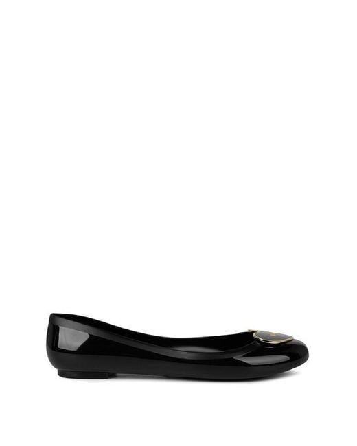 Love Moschino Black Jelly Ballet Pumps