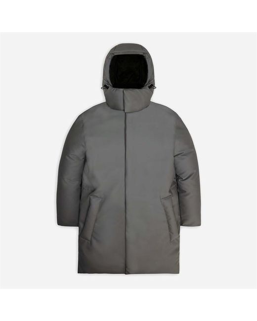 Rains Gray Insulated Puffer Jacket for men