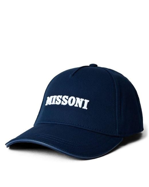 Missoni Blue Logoprintcap for men