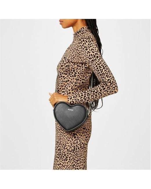 HUGO Black Love Heart Bag