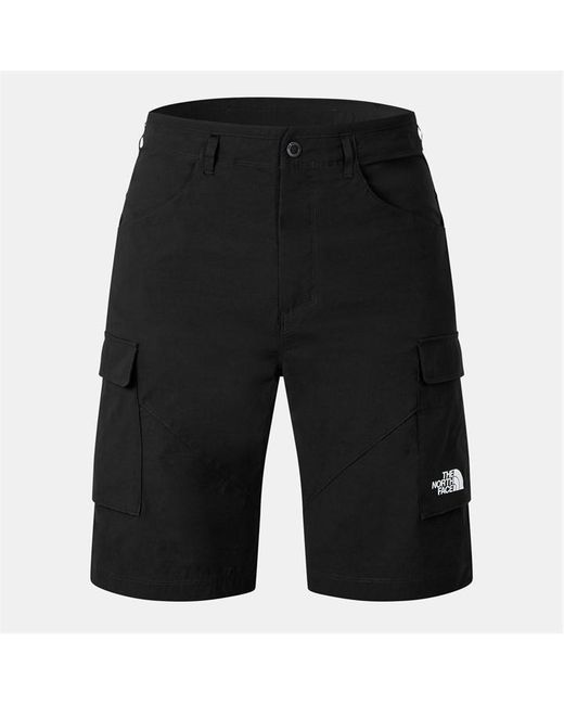 The North Face Black Exploration Cargo Shorts for men