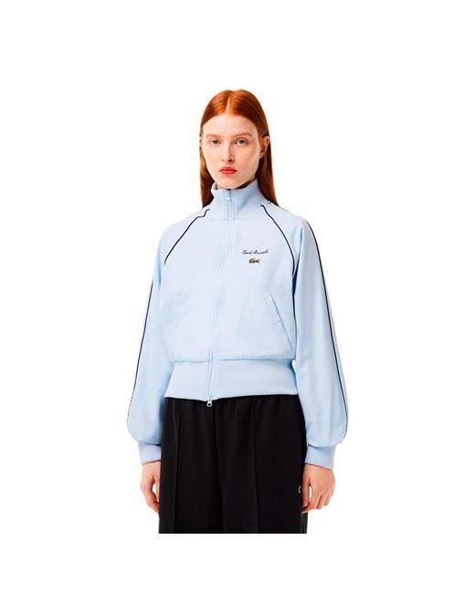 Lacoste Blue Cropped Zip Jacket