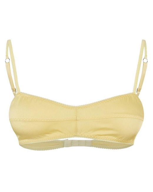 Anna October Yellow Cloud Woven Bralette