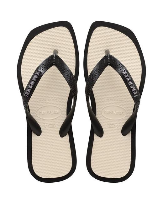 Havaianas Black Top Square Fusion Flip Flops