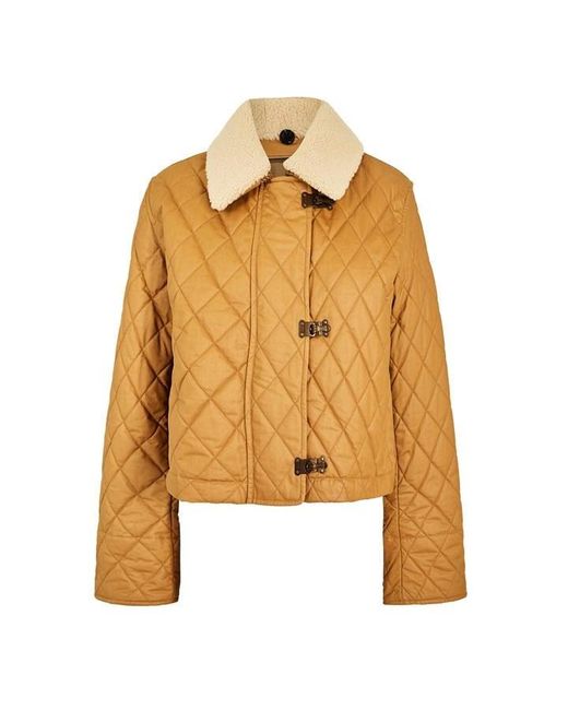 Burberry Metallic Burb Howle Quilted Jacket