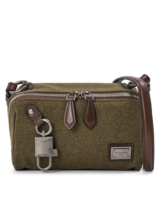 Dolce & Gabbana Green Cross Body Bag for men