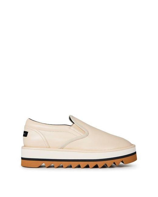 Stella McCartney Natural Sneakelyse Vegan Platform Trainers