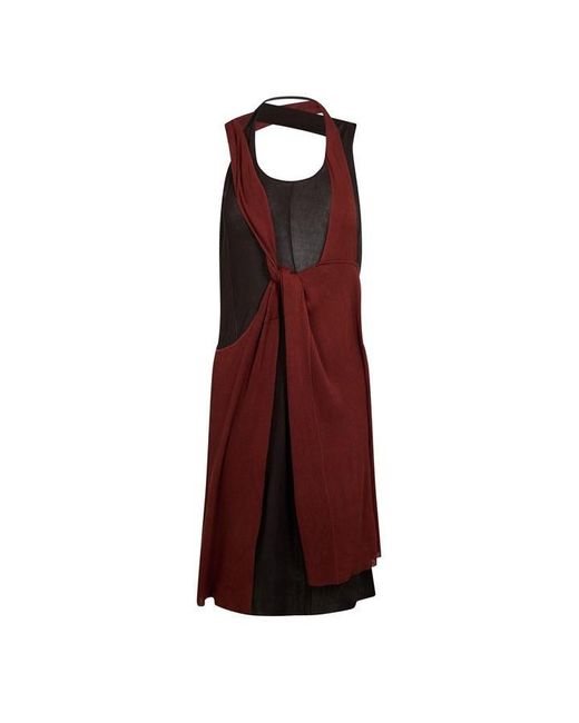 Bottega Veneta Red Knitted Jumper Dress