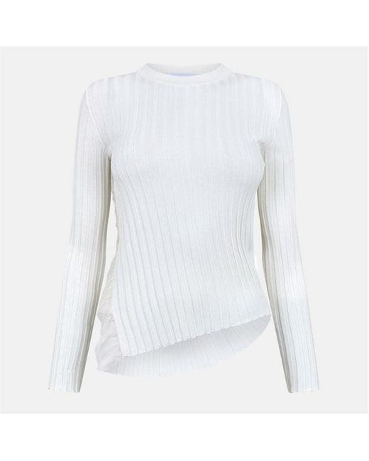 Alexander McQueen White Alex Web Jumper