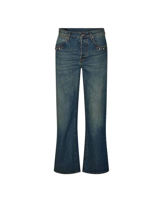 Gucci Blue Straight Leg Jeans for men