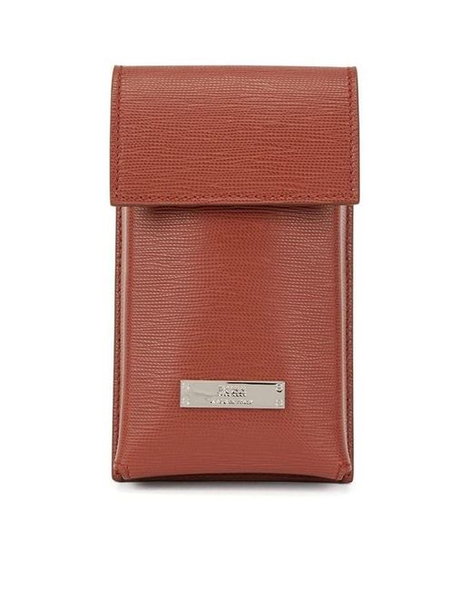 Boss Brown Gallerya Signature Logo Pouch for men