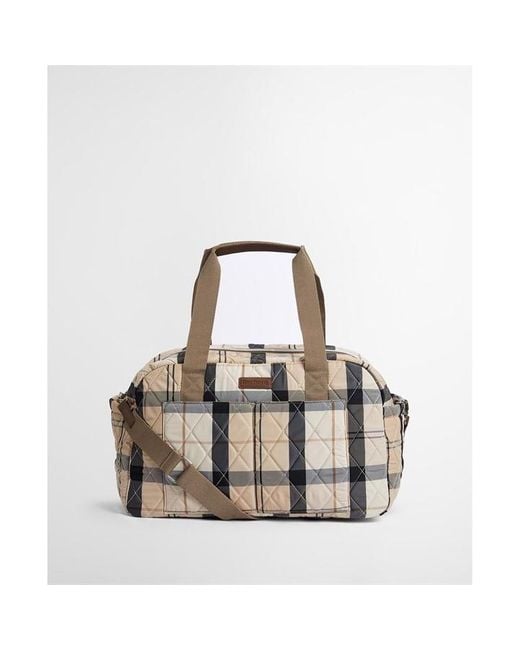 Barbour Blue Wetherham Quilted Holdall Bag