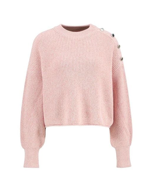 Barbour Pink Alexis Crew-Neck Jumper