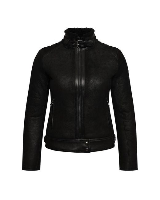 Belstaff Black Silverlake Leather Jacket